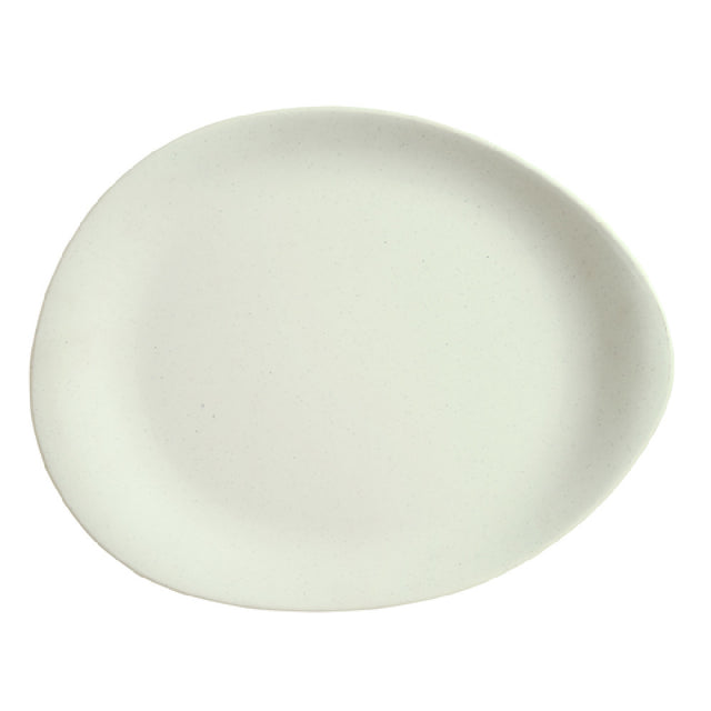 Libbey DRI-15-DME (Formerly World Tableware) Platter 14-1/8"L X 11-1/4"W Organic Shaped