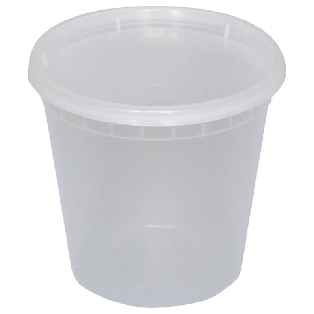 International Tableware TG-PC-24 Soup/Deli Container With Lid Plastic Clear