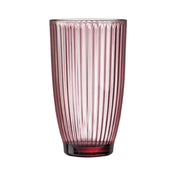 Arc Cardinal V8711 Hi Ball Glass 12.25 Oz Arcoroc Rock Line Pink (24 PC In A Case)