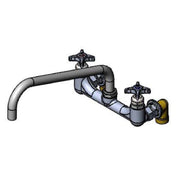 T&S Brass B-0290-BT Kettle & Pot Sink Faucet Wall Mount 8" Adjustable Centers
