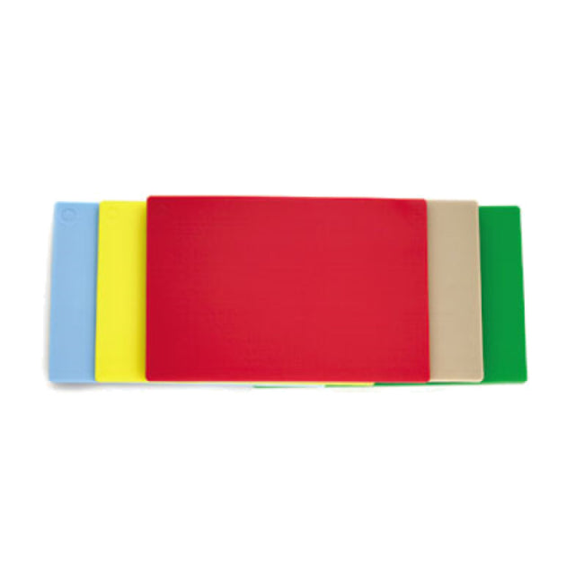 Alegacy Foodservice Products PEL1218MY ColorCode E™ Economy Cutting Board 12" X 18" X 1" Rectangular