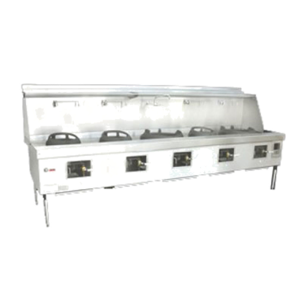 Town M-5-STD MasterRange® Wok Range Gas (5) Cast Iron Brick Lined Chamber