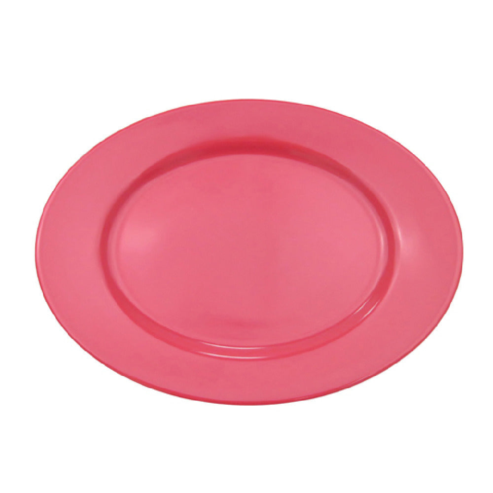 CAC China LV-14-R Las Vegas Platter 12-1/2"L X 8-5/8"W X 1-1/2"H Oval