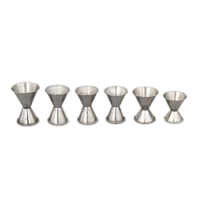 Alegacy Foodservice Products 1291 Double Jigger 3/4 1-1/2 Oz. Stainless Steel