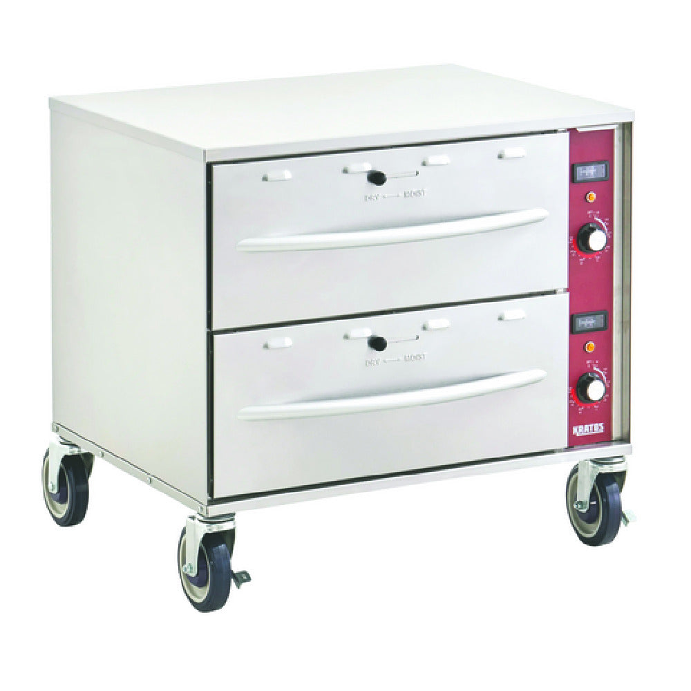 Hubert 166265 - Kratos Mobile Drawer Warmer, 2-drawer, 23"W X 30"H