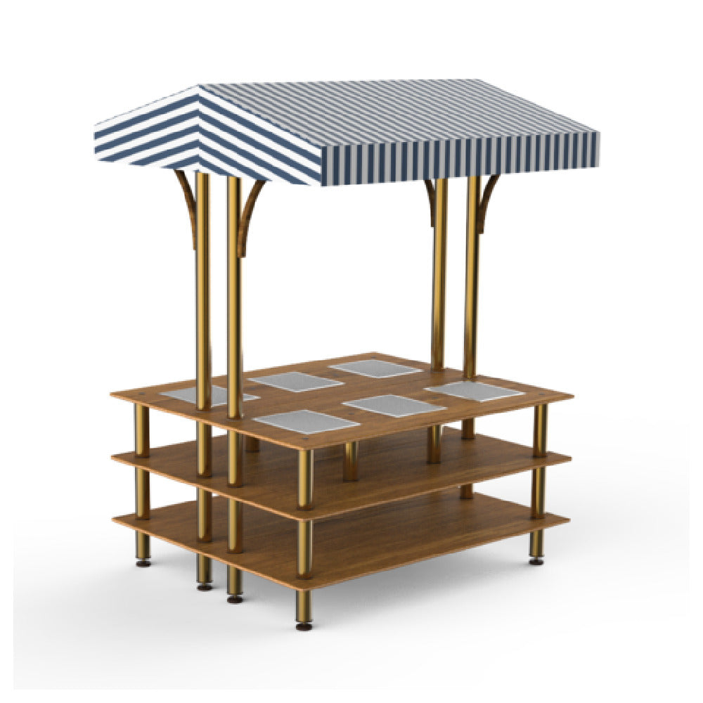 Steelite MGCMLD15BBWF - Square Market Warming Station, 71.0" X 67.0" X 95.5", Modular