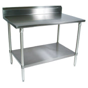 BK Resources CVTR5-4830 Work Table 48"W X 30"D X 34-3/4"H Overall Size 16/304 Stainless Steel Top With 5"H Riser