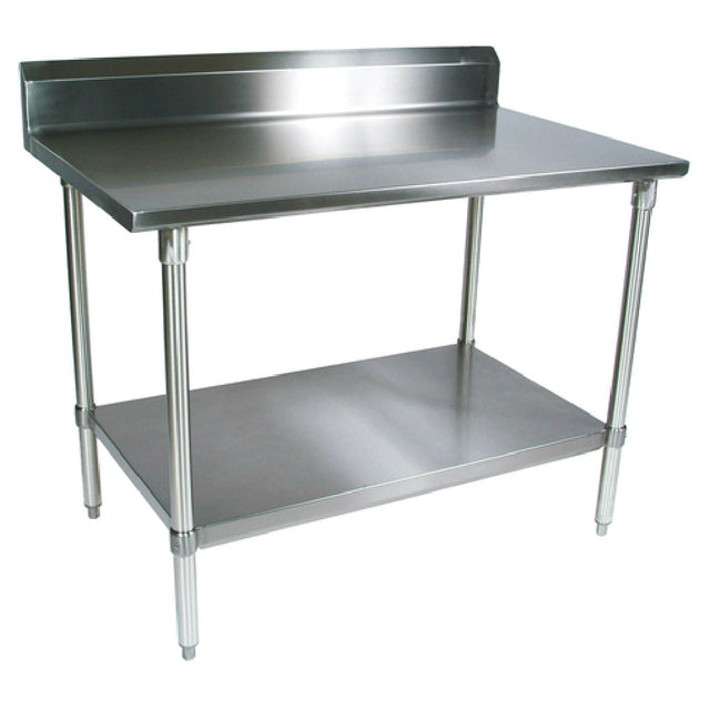 BK Resources CVTR5-4830 Work Table 48"W X 30"D X 34-3/4"H Overall Size 16/304 Stainless Steel Top With 5"H Riser