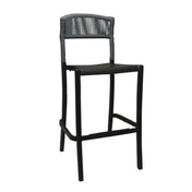 Grosfillex UT872017 - Tahoe Barstool, Rope Weave Design, Bar-height Level