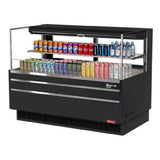Turbo Air TOM-60L-UFD-W(B)-2S-N Horizontal Open Display Merchandiser Low-profile