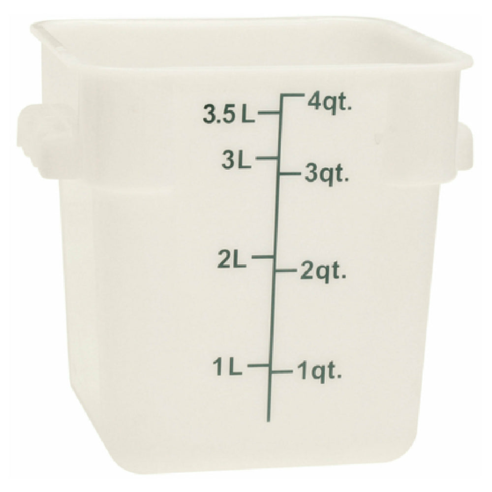 Thunder Group PLSFT004PP Food Storage Container 4 Quart Square