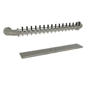 Glastender PW-16-MF Pipe Wall Draft Dispensing Tower Wall Mount (16) Stainless Steel Faucets (handles Not Included)