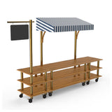 Steelite MGCMLA03BBWW - Bazaar Action Station, 130.0" X 33.0" X 95.5", Modular