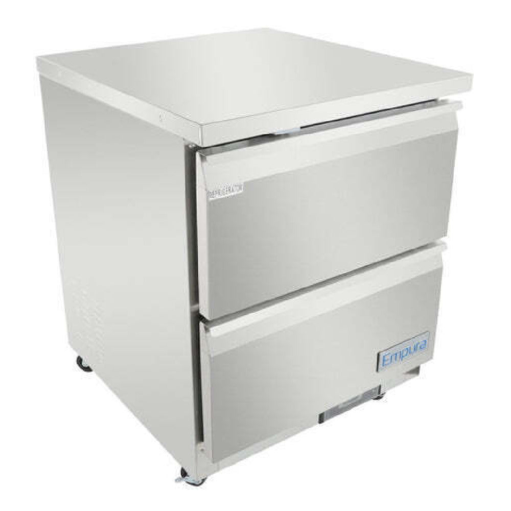 Empura E-KUC27-D2 - Undercounter Reach-In Refrigerator, 27.8"W X 29.9"D X 35.5"H