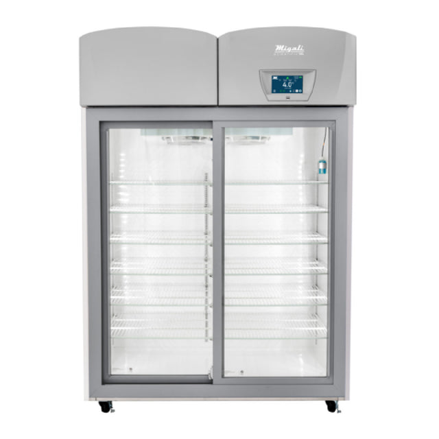 Migali Industries EVOX-2RGS-LB-RC Medical-Grade Refrigerator 44.9 Cu. Ft. Capacity Two Sliding Glass Door
