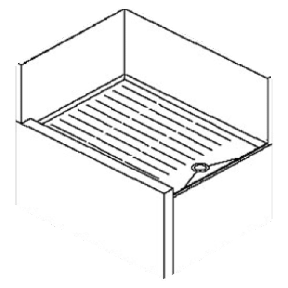 Perlick TS90LIC TS Series Underbar Inside Corner Drainboard 24"W X 18-9/16"D Drainboard Top