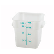 Winco PESC-4 Storage Container 4 Qt. 7-1/8" X 8-5/8" X 7-3/8"H