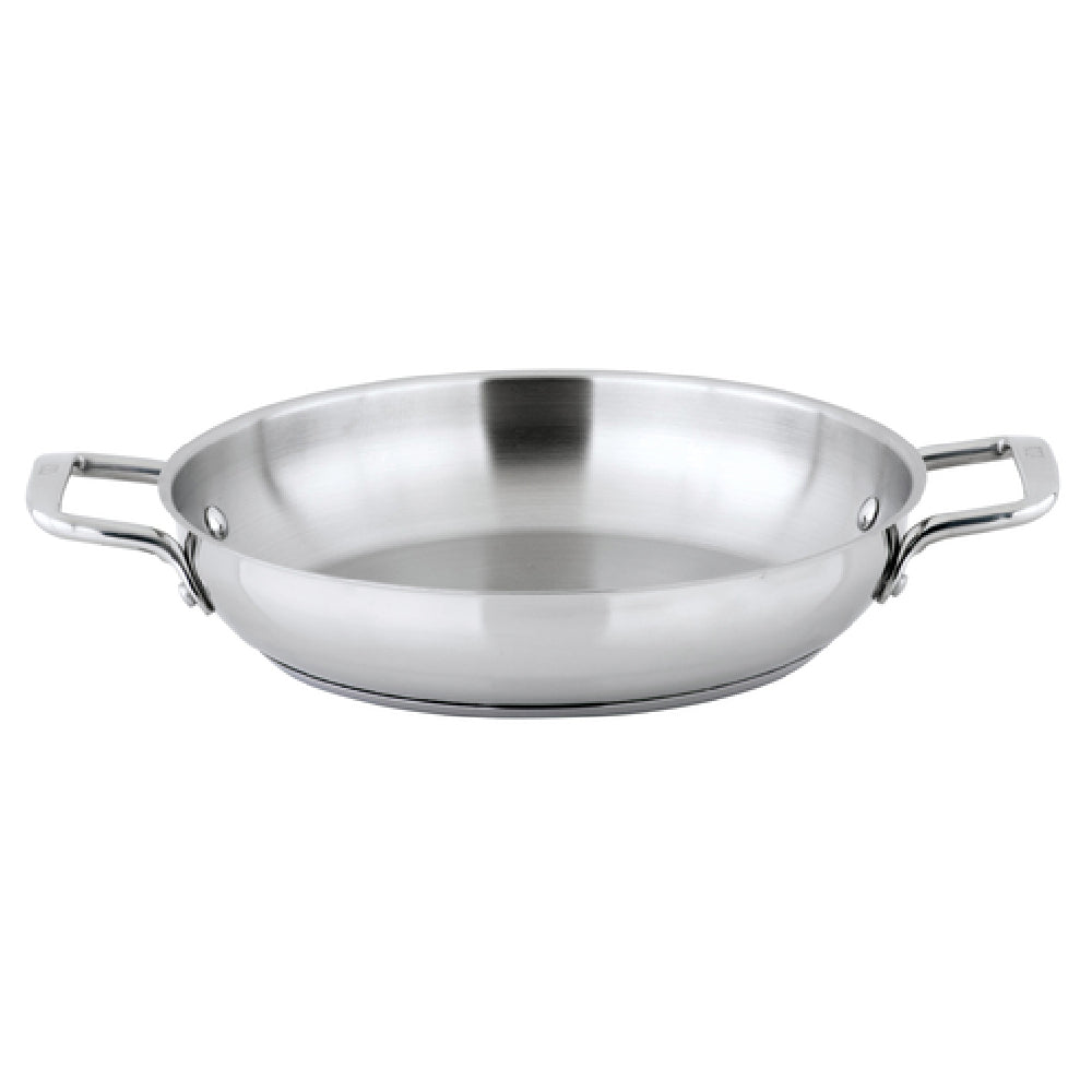 Winco SSOP-11 Induction Omelet Pan 11" Dia. X 2-1/8"H Round