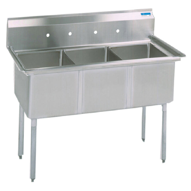 BK Resources BKS-3-24-14 Sink Three Compartment 77"W X 29-13/16"D X 43-3/4"H Overall Size