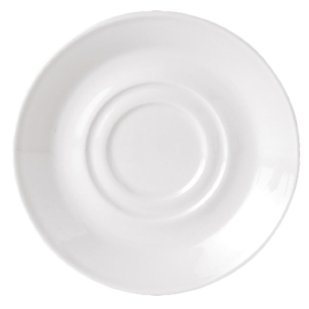 Steelite 11010158 Double Well Saucer 5.75" X 0.75" Simplicity