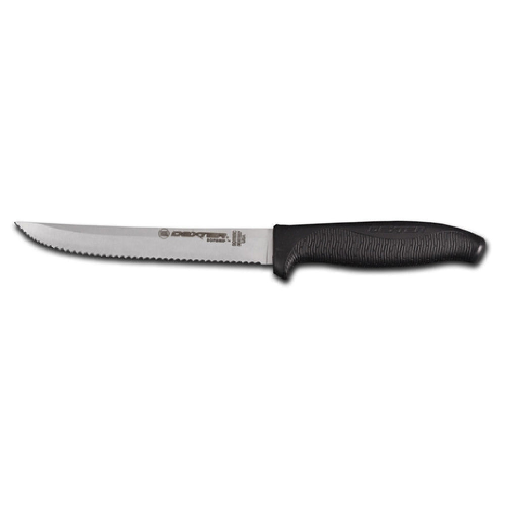 Dexter 24213B SofGrip™ (SG156SCB-PcP) Utility Slicer 6" Scalloped Edge