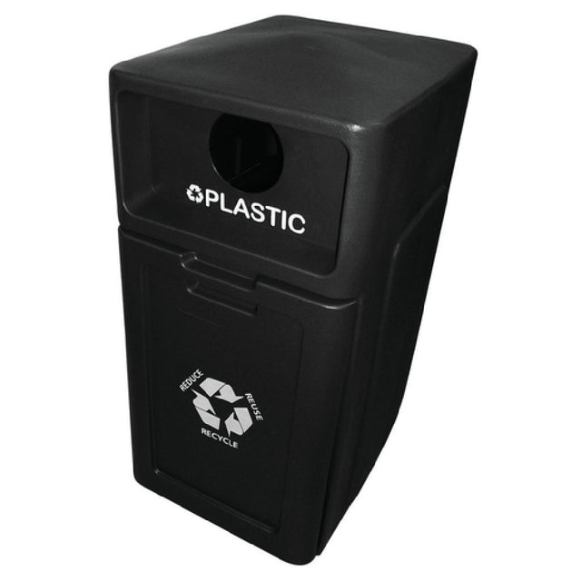 Hubert 20720 - Recycle Bin, "Plastic", 39 Gallon
