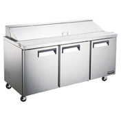 Bison KST72 Komodo Refrigerated Sandwich Prep Three-section Self-contained Refrigeration
