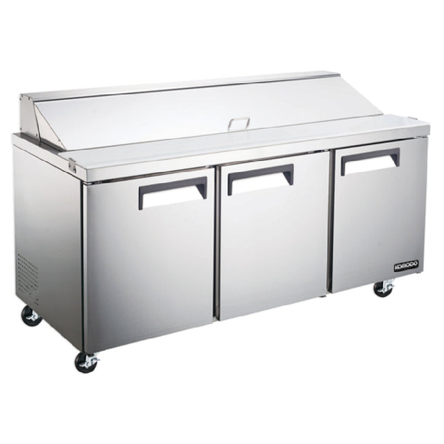Bison KST72 Komodo Refrigerated Sandwich Prep Three-section Self-contained Refrigeration