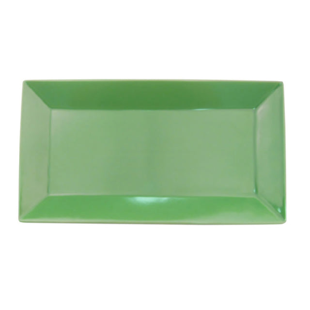 CAC China KC-14-G Color Arts Platter 13"L X 7-1/4"W X 1"H Rectangular