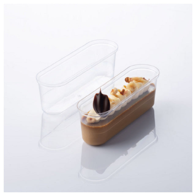 JB Prince RB427 Eclair Cup Mold 5.5 Oz. Transparent
