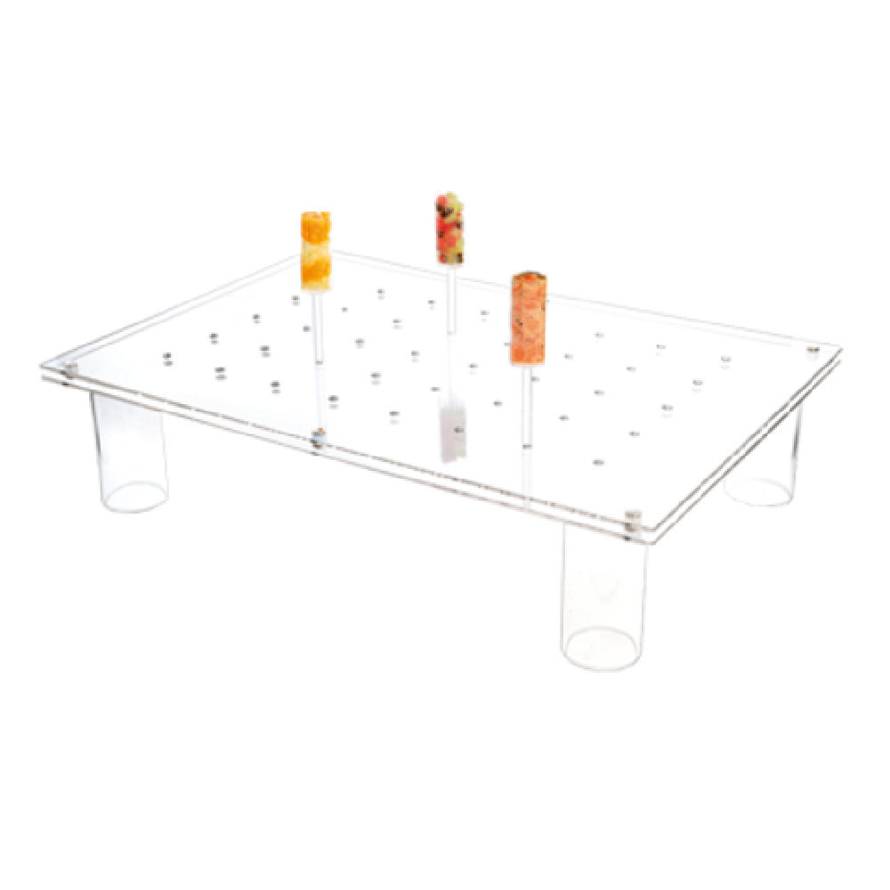 JB Prince R740 40 Comatec Push Pop Stand 19"L X 13"W 40 Holes
