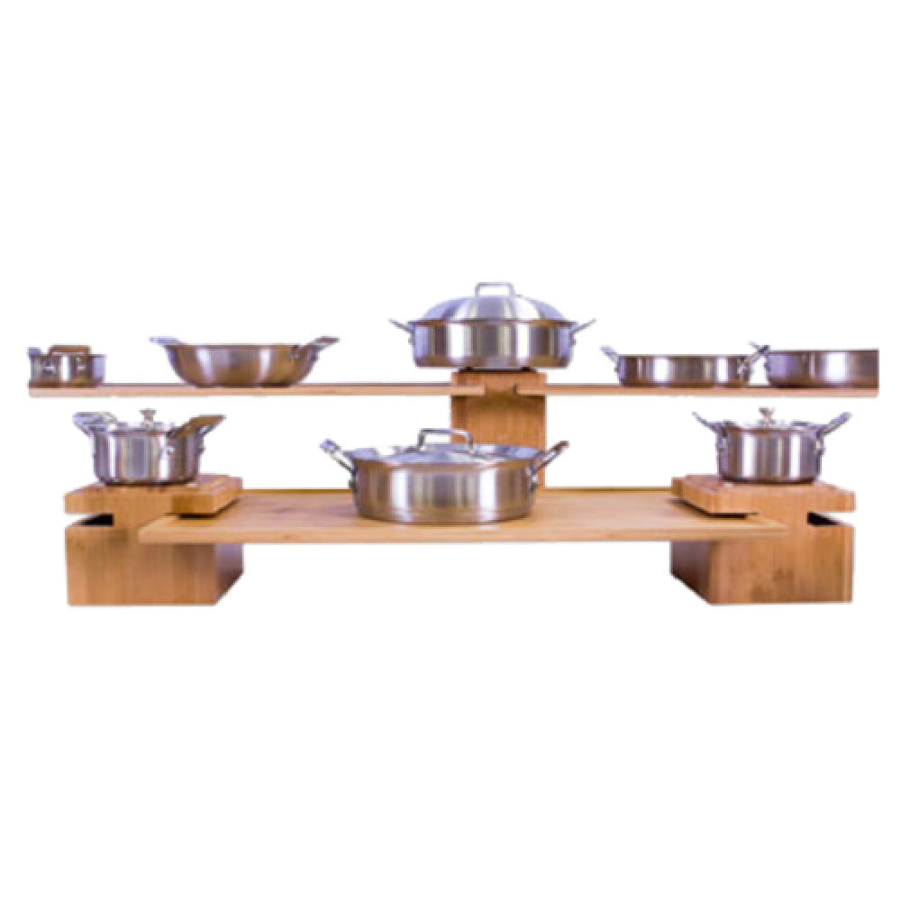 Bon Chef 9731 Riser 6" X 6" X 9-1/2"H Bamboo