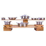 Bon Chef 9731 Riser 6" X 6" X 9-1/2"H Bamboo