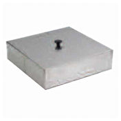 Lakeside 9341 Dish Dispenser Tube Cover 14" X 14" X 3-3/4"H Stainless Steel