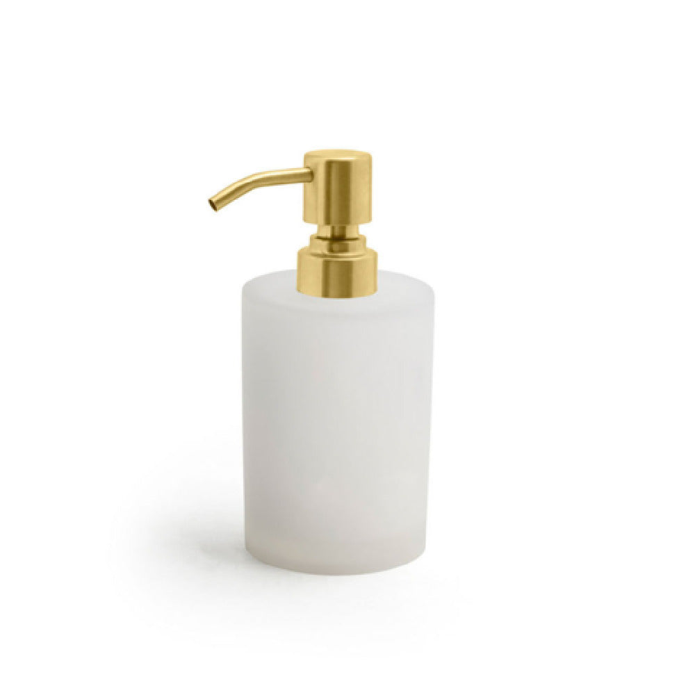 FOH RSP025FRR12 10oz Nassau Pump Ice With Matte Brass Top Includes One RSP102GOS22 Stainless Pump Top Matte Brass
