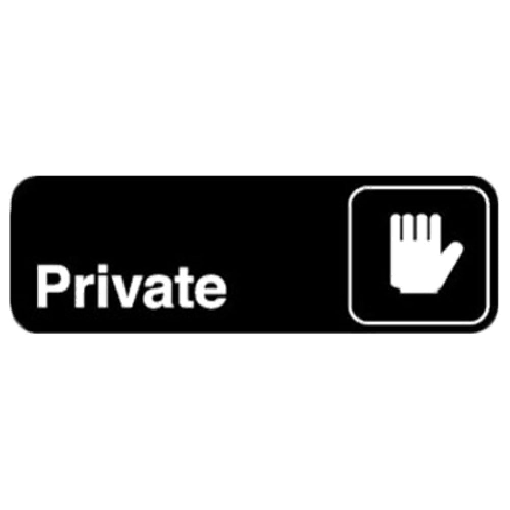 Royal ROY 394505 - Sign, 3" X 9", "Private"