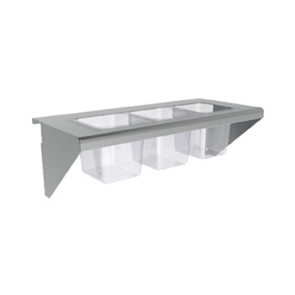 Vulcan CONRAIL-ACB36 - Condiment Rail, (5) 1/6 Size Pans Or (2) 1/3 Size Pans