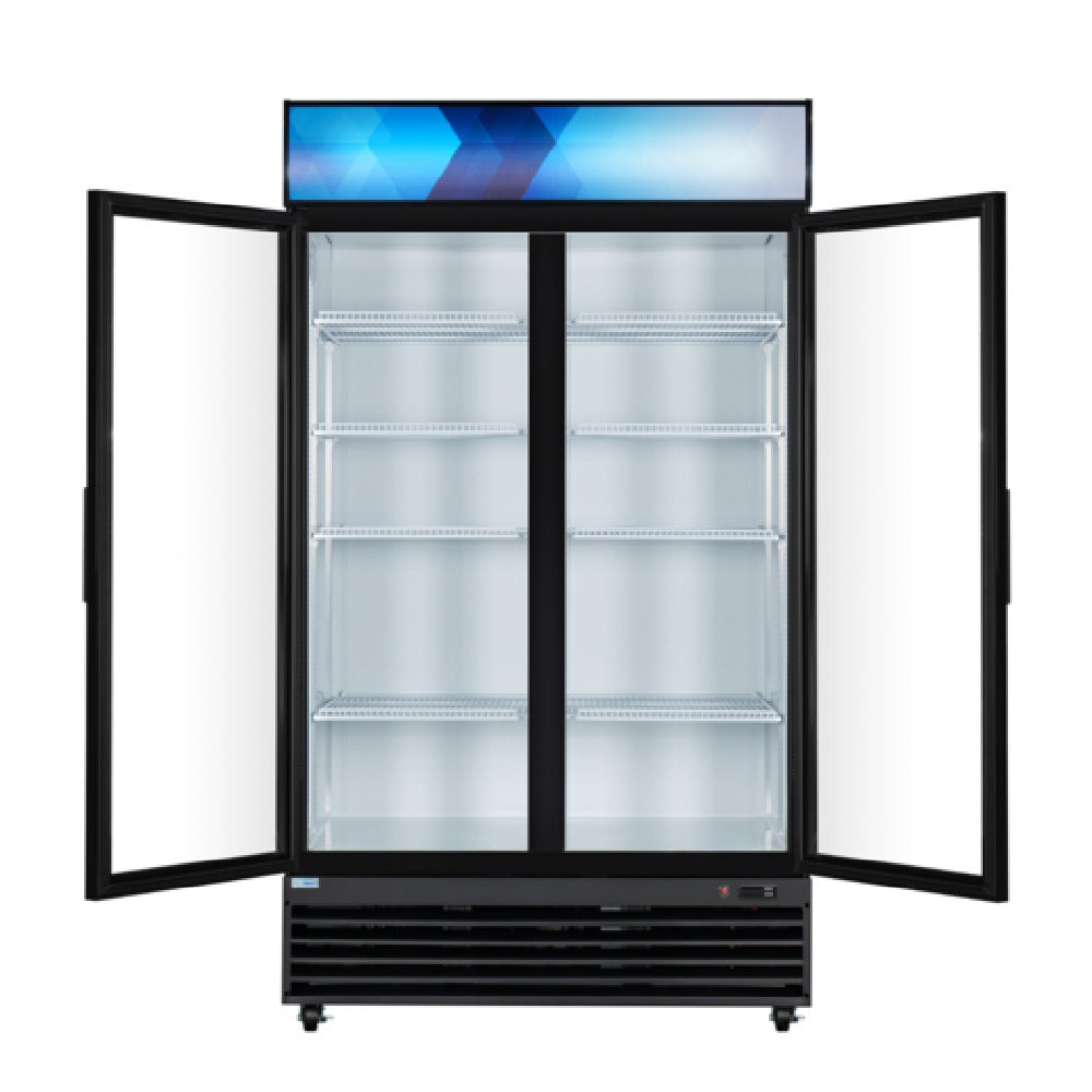 Koolmore MDR-2GD-35C - Merchandiser Refrigerator, Two-sections, 47-2/5"W