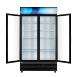 Koolmore MDR-2GD-35C - Merchandiser Refrigerator, Two-sections, 47-2/5"W