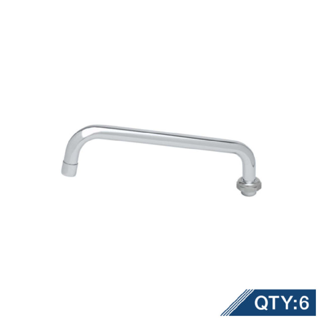 T&S Brass 5SP-12-PQ6 Equip Swing Nozzle 12" 3/4-27UN Laminar Outlet