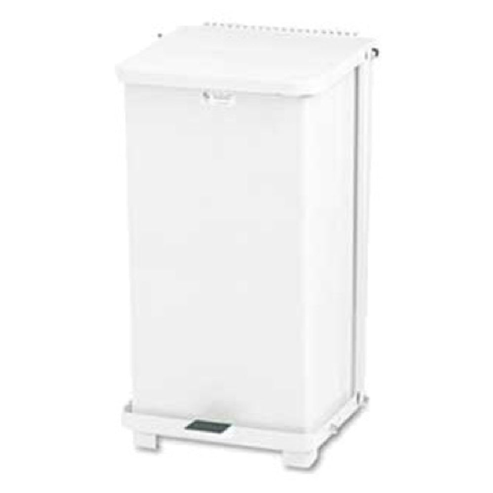 Rubbermaid FGST24EPLWH The Defenders® Step Can 15" Sq X 30" H 13 Gallon