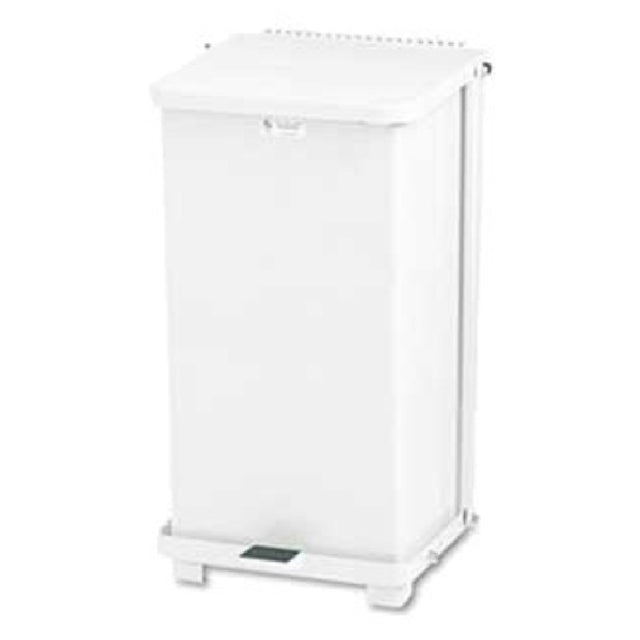 Rubbermaid FGST24EPLWH The Defenders® Step Can 15" Sq X 30" H 13 Gallon