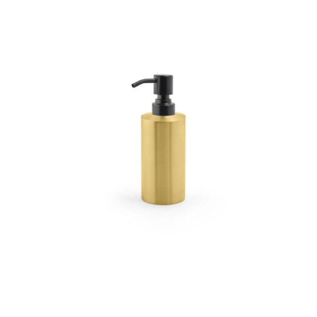 FOH RSP011GOS22 12oz Brushed Stainless Pump Matte Brass With Matte Black Top