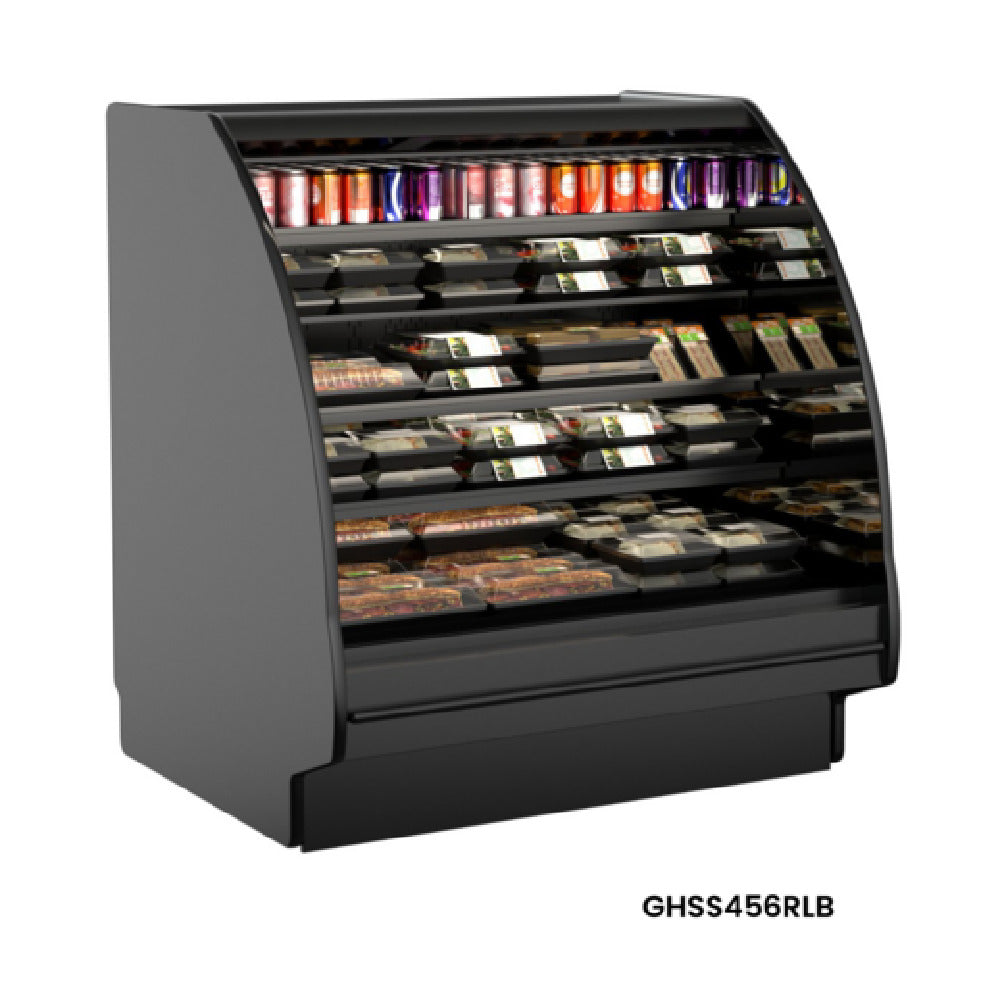 Structural Concepts GHSS856RLB (CURVED) Fusion® Refrigerated Self-Service Case With Curved Profile