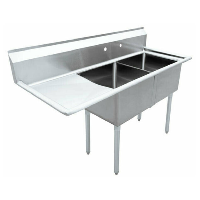 Omcan 43779 (43779) Pot Sink (2) 21" Front To Back X 18" Wide X 14" Deep Bowls