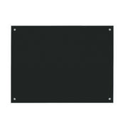 Aarco 6BKGB3648NT Glass Markerboard 36" X 48" Includes Classic Satin Finish Mounting Stand-offs