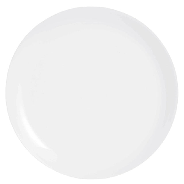 Arc Cardinal N9361 Arcoroc Evolutions White Coupe Plate (D:10.0'') Fluorosilicate Opal Glass