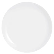 Arc Cardinal N9360 Arcoroc Evolutions White Coupe Plate (D:10.63'') Fluorosilicate Opal Glass