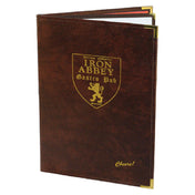 Menu Solutions ES640E Menu Cover Holds 8-1/2" X 11" Inserts Triple Booklet With 4 Views