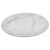 BauscherHepp TMA3028 Carrara Collection Marble Platter 11-1/4" Dia. X 1/2"H Round